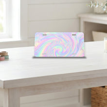 Holographic Iridescent aluminum front license plate