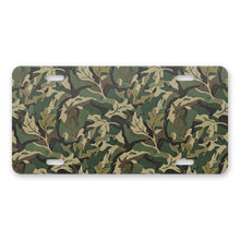 Green Camo aluminum front license plate