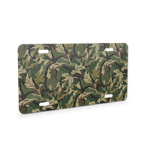Green Camo aluminum front license plate