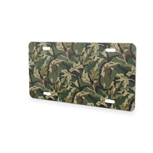 Green Camo aluminum front license plate
