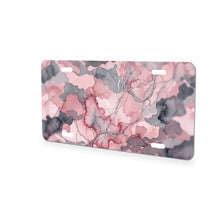 Pink Camo aluminum front license plate