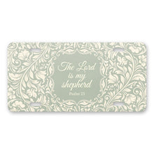 Psalm 23 aluminum front license plate