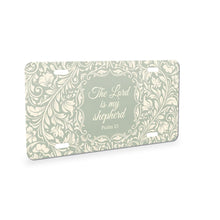 Psalm 23 aluminum front license plate