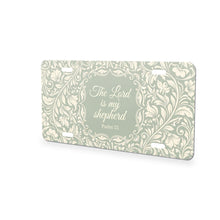 Psalm 23 aluminum front license plate