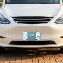 Jeremiah 29:11 aluminum front license plate