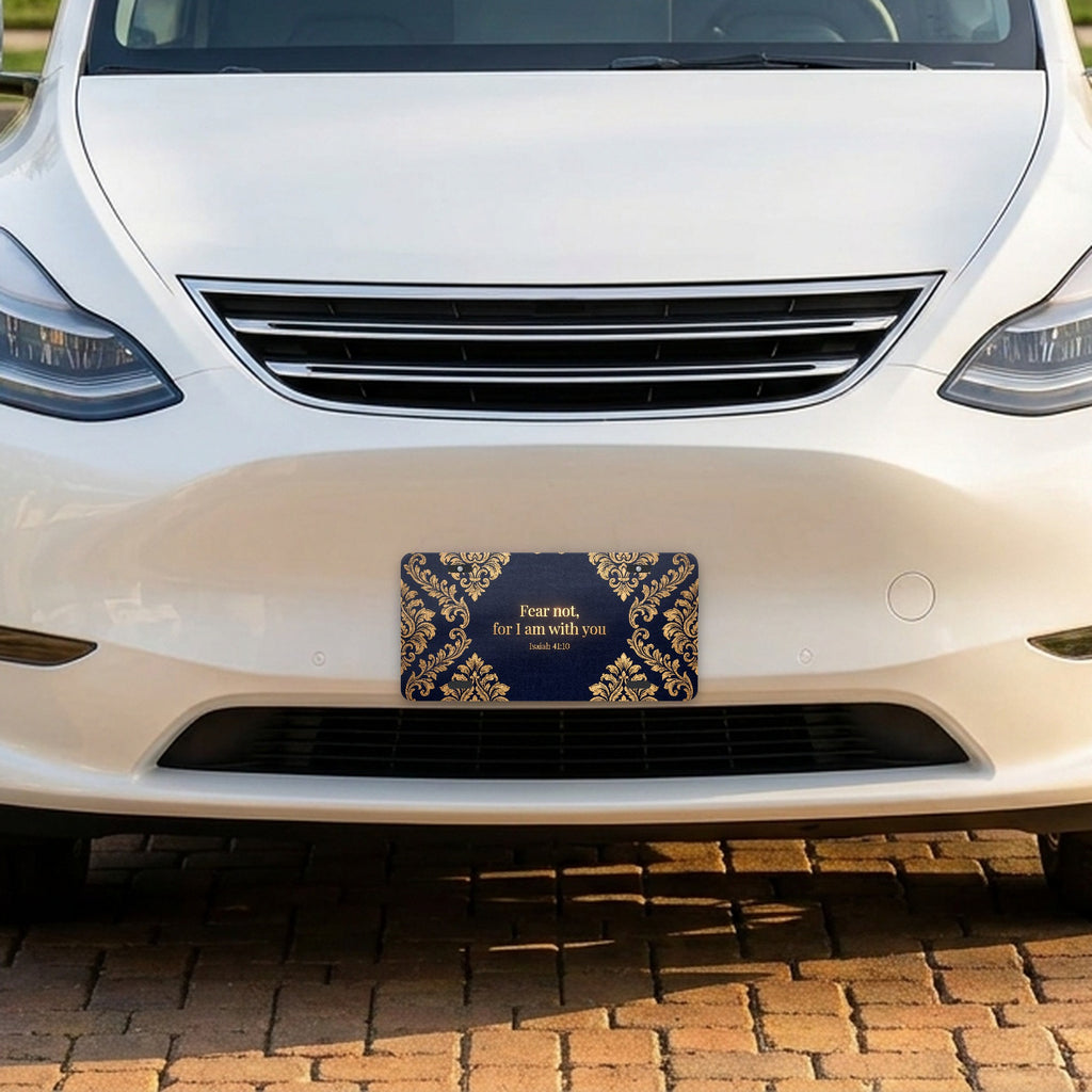 Isaiah 41:10 aluminum front license plate