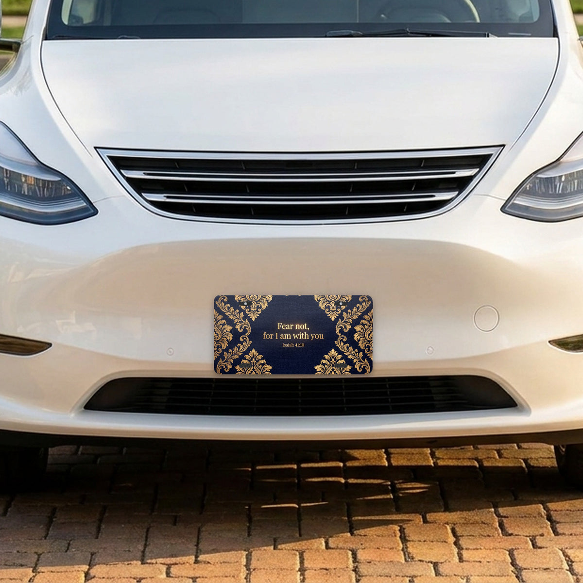 Isaiah 41:10 aluminum front license plate