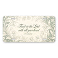 Proverbs 3:5 aluminum front license plate