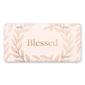 Blessed Script aluminum front license plate