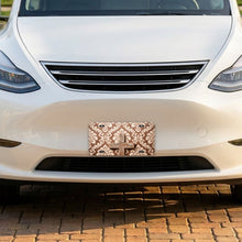 Wooden Cross aluminum front license plate