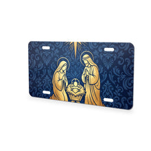 Nativity Scene aluminum front license plate