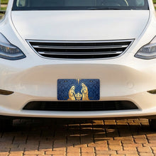 Nativity Scene aluminum front license plate
