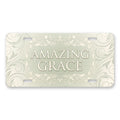 Amazing Grace aluminum front license plate