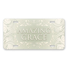 Amazing Grace aluminum front license plate