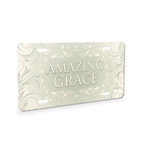 Amazing Grace aluminum front license plate
