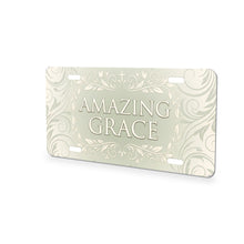Amazing Grace aluminum front license plate