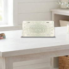 Amazing Grace aluminum front license plate