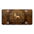 Lion Of Judah aluminum front license plate