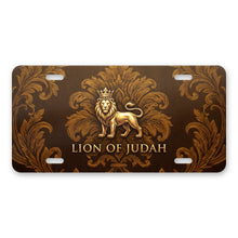 Lion Of Judah aluminum front license plate