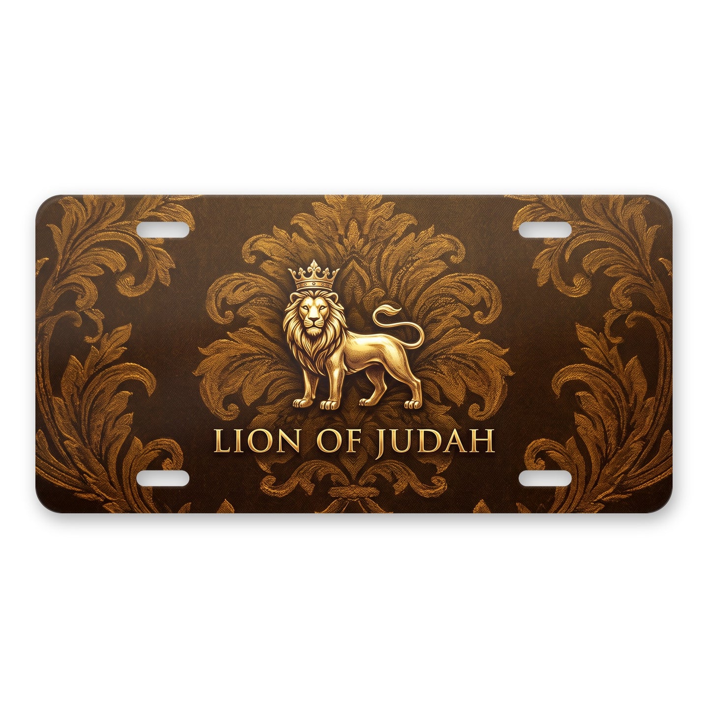 Lion Of Judah aluminum front license plate