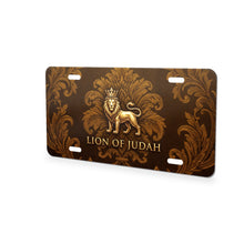 Lion Of Judah aluminum front license plate