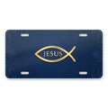 Ichthys Fish aluminum front license plate
