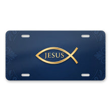 Ichthys Fish aluminum front license plate