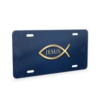 Ichthys Fish aluminum front license plate