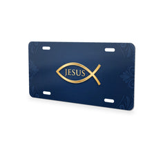 Ichthys Fish aluminum front license plate