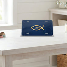 Ichthys Fish aluminum front license plate