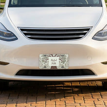 Rooted In Faith Tree aluminum front license plate
