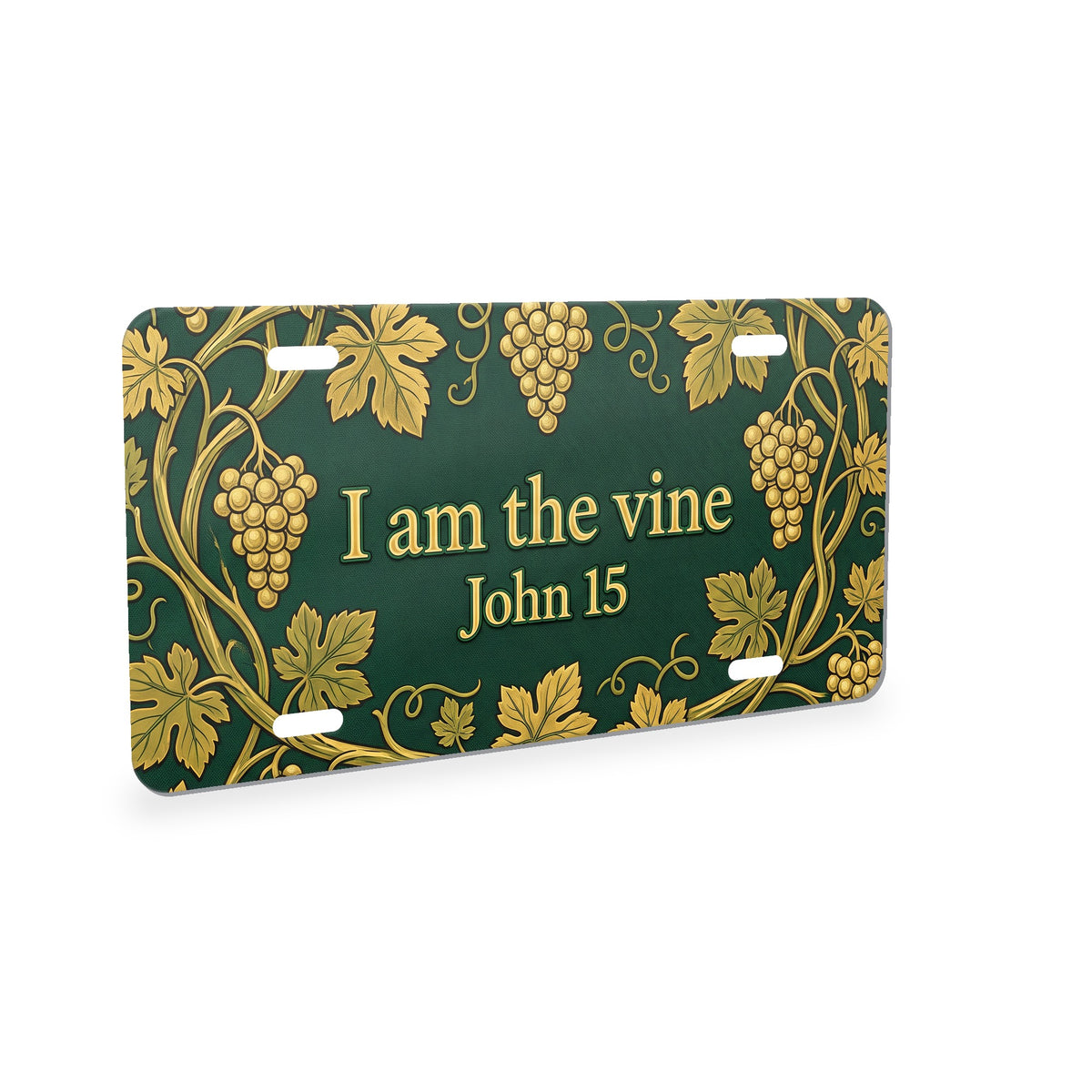 Grafted Vine aluminum front license plate