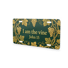 Grafted Vine aluminum front license plate