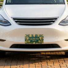 Grafted Vine aluminum front license plate