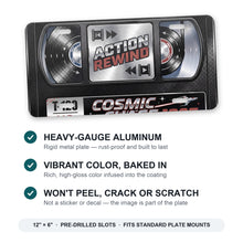 VHS Tape aluminum front license plate