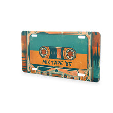 Cassette Tape aluminum front license plate