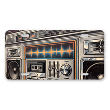 Boombox aluminum front license plate