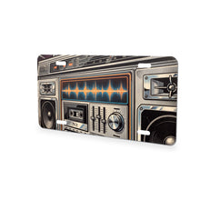 Boombox aluminum front license plate
