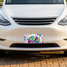 90s Memphis Shapes aluminum front license plate