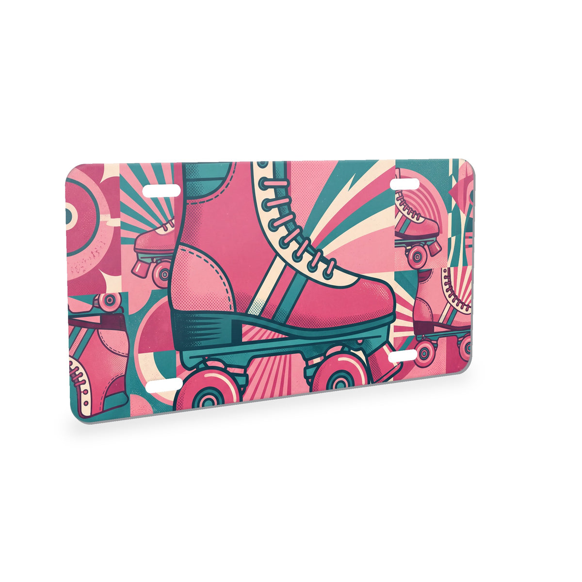 Roller Skates aluminum front license plate