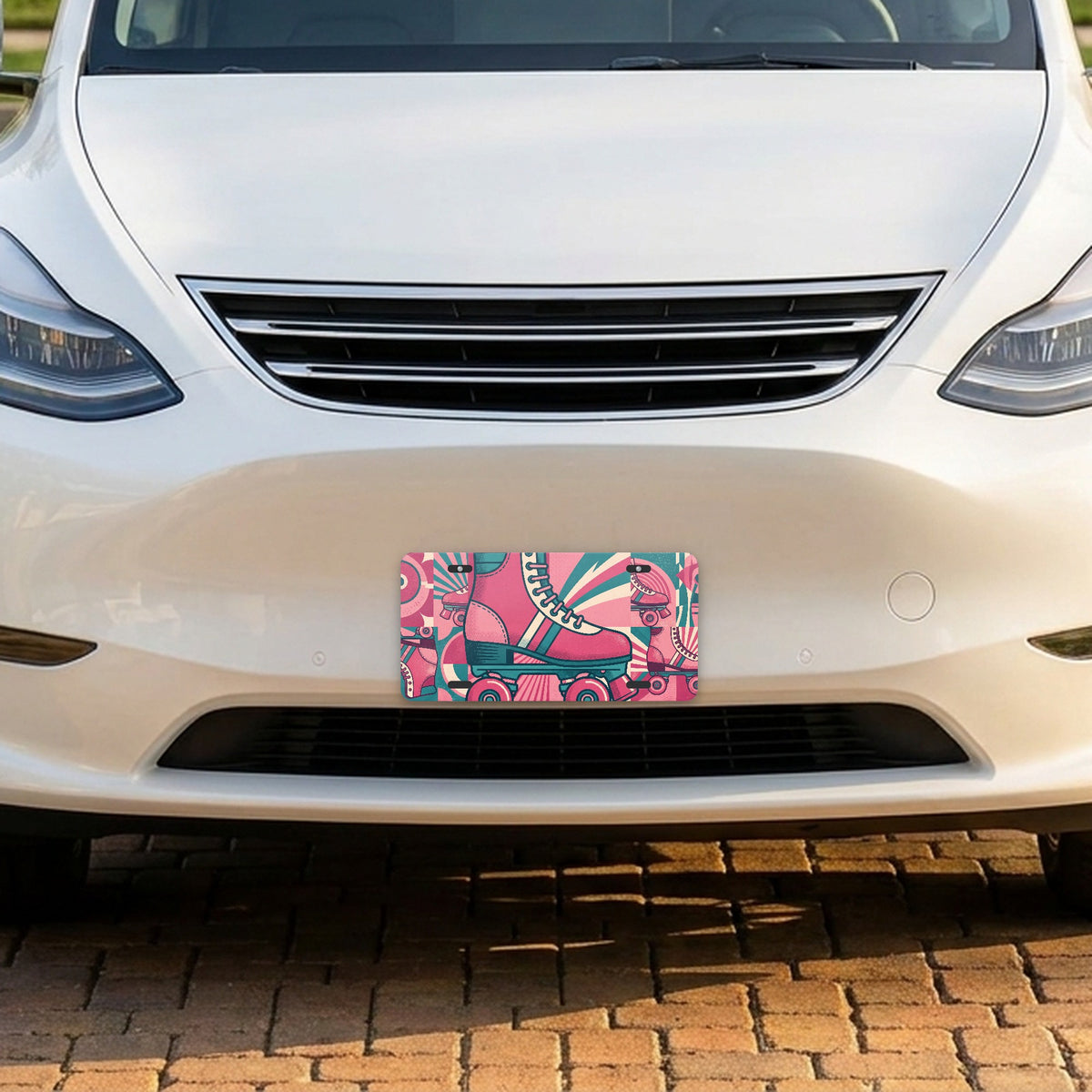 Roller Skates aluminum front license plate