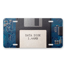 Floppy Disk aluminum front license plate