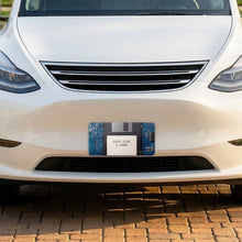 Floppy Disk aluminum front license plate