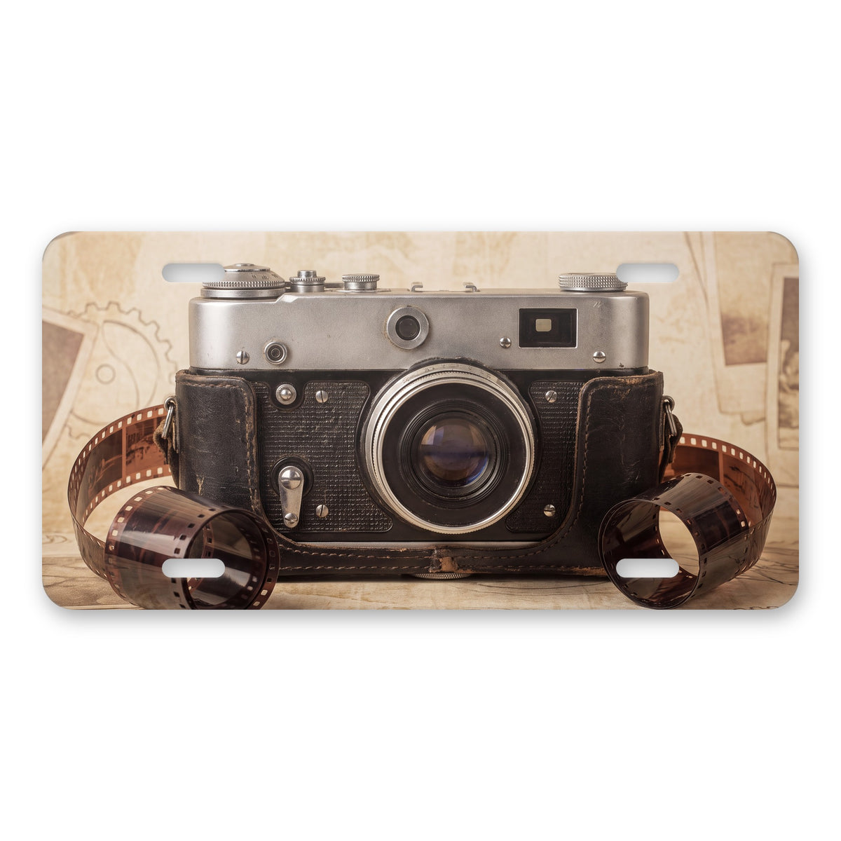 Film Camera aluminum front license plate