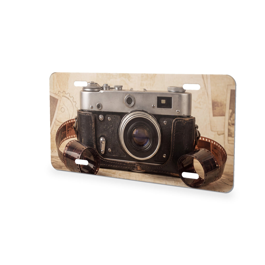 Film Camera aluminum front license plate