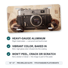 Film Camera aluminum front license plate