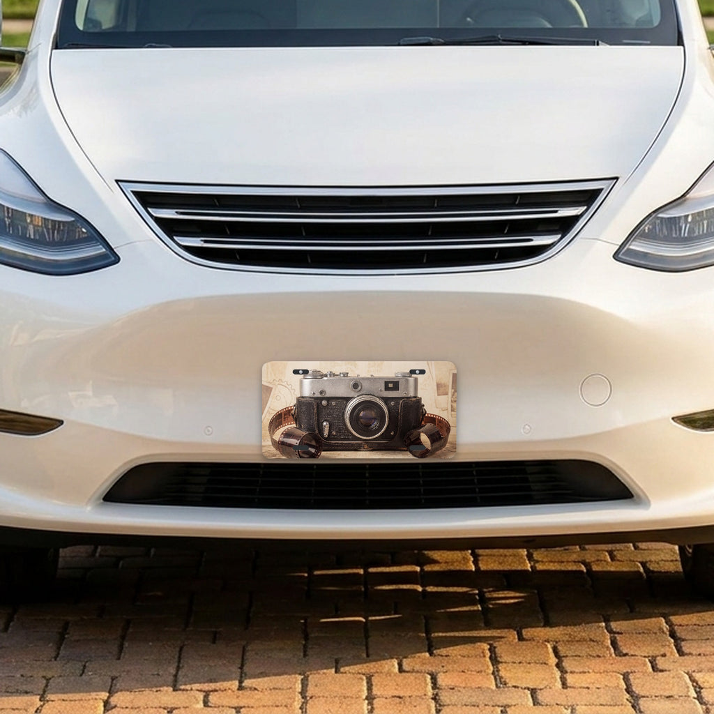 Film Camera aluminum front license plate