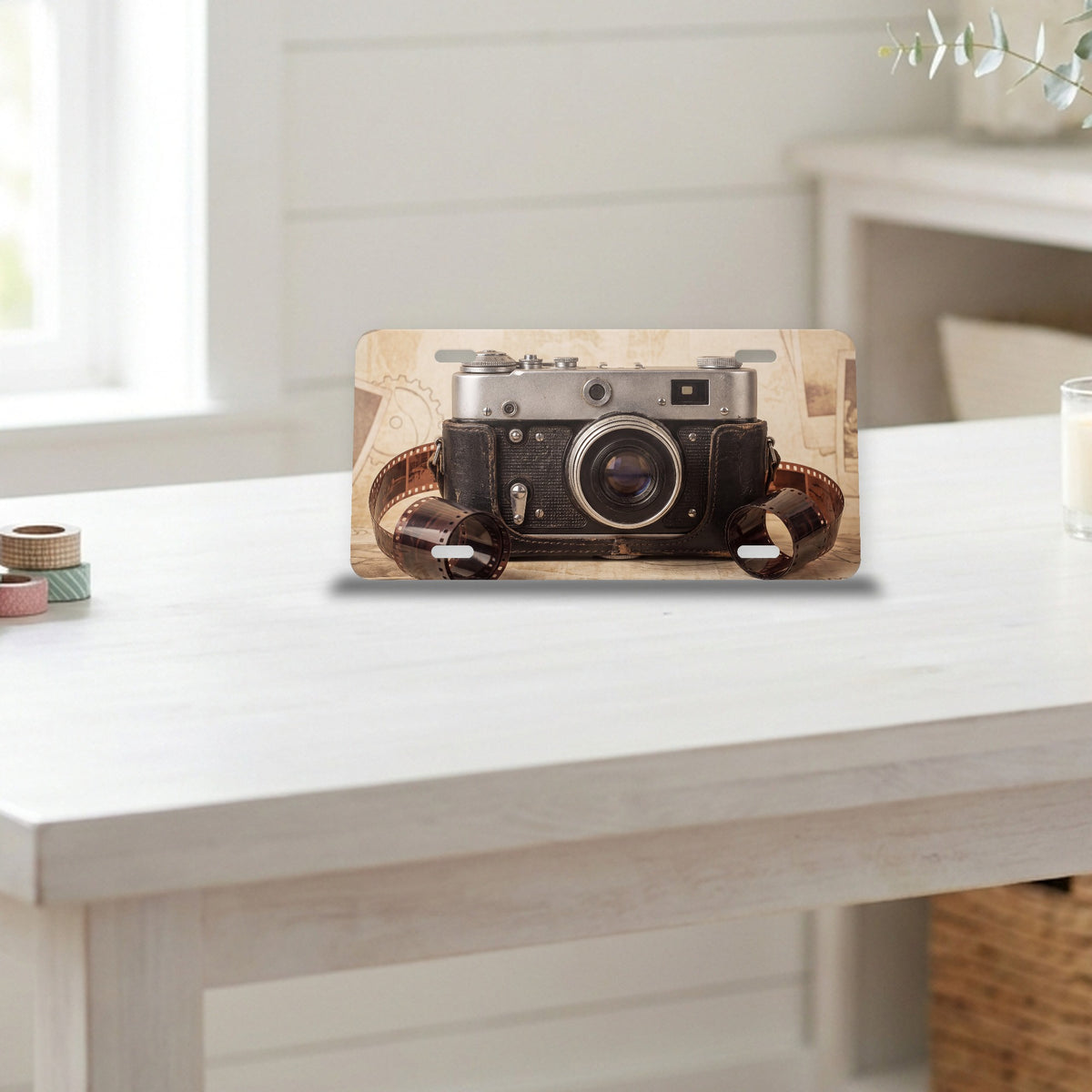 Film Camera aluminum front license plate