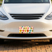 Smiley Face aluminum front license plate