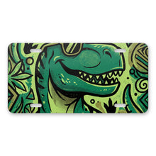 Dino T-Rex aluminum front license plate